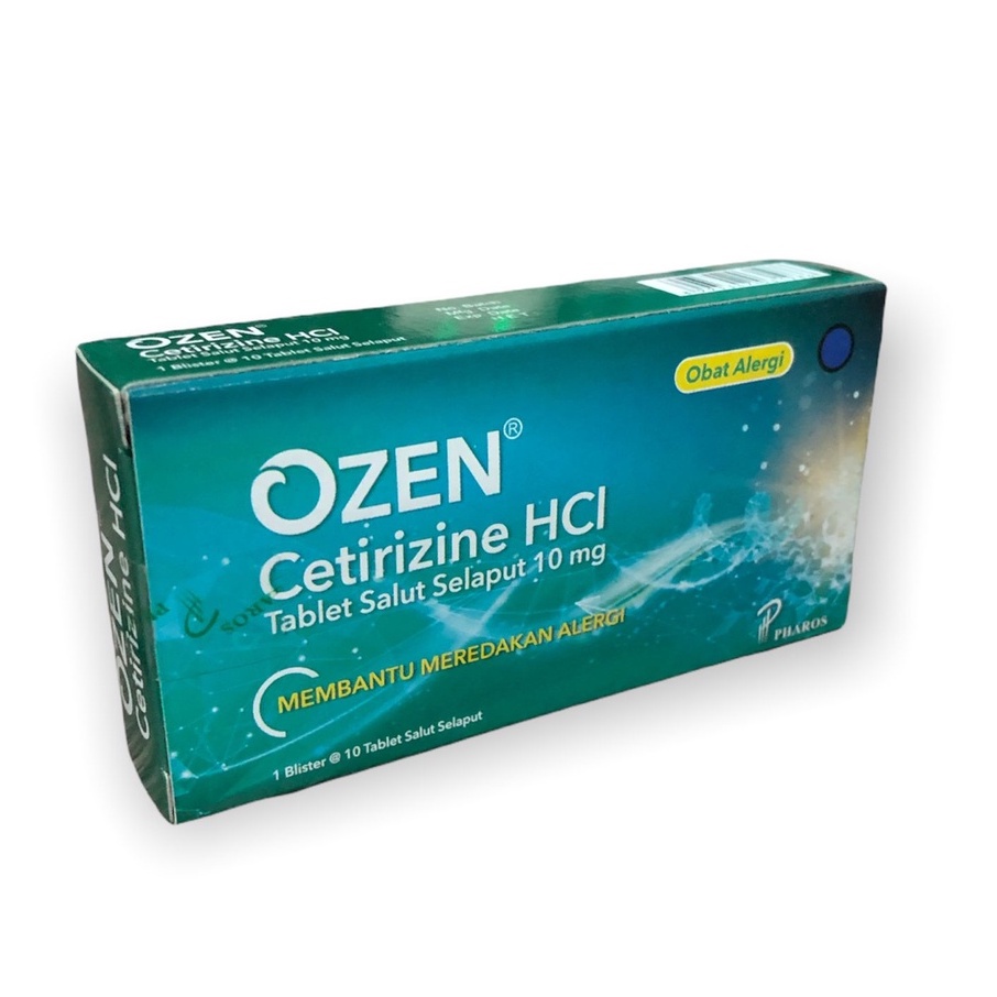 Ozen 10 Tablet Cetirizine HCl 10mg - Obat Alergi