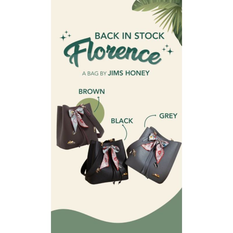 JH FLORENCE BAG / Tas Selempang Wanita Impor ORI BY JIM'S HONEY