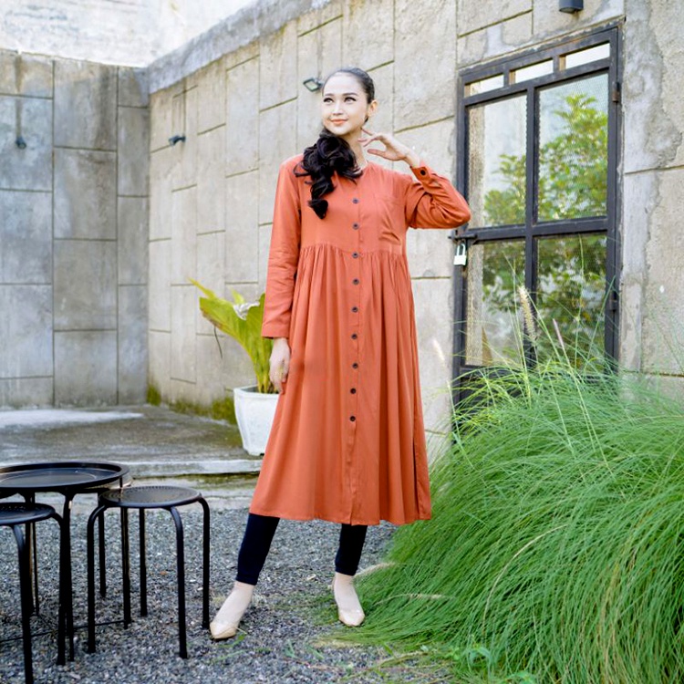 Shazfa Tunik Premium Bahan Rayon Uniqlo