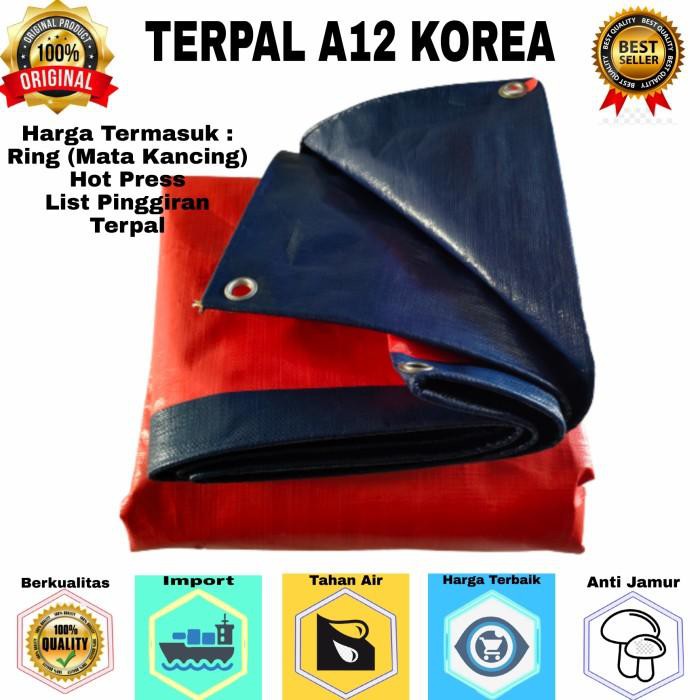 Terpal A12 Korea Ukuran 5X5 - Biru Oren