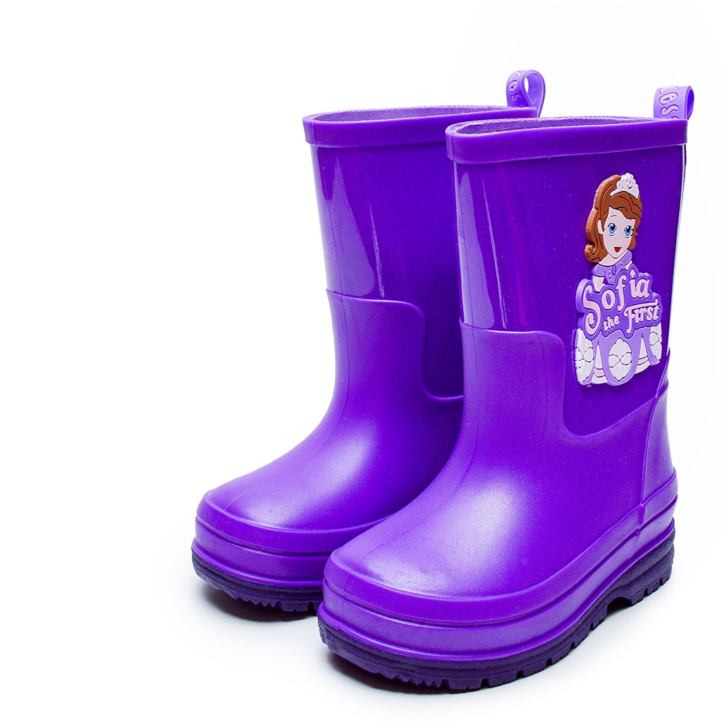 Sepatu Boot Anak Import Disney Princess Sofia Purple