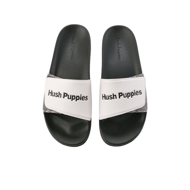 SANDAL SLIDE HUSH PUPPIES PRIA ORIGINAL CASUAL BRANDED HITAM HM18