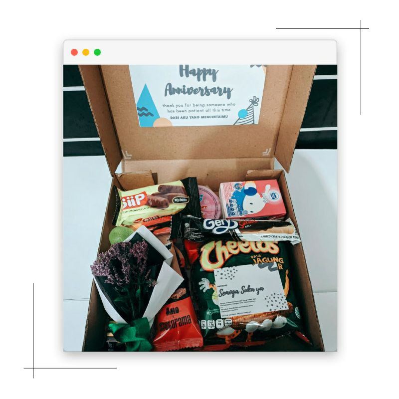 

Hampers kado /Snack kado untuk sahabat pacar orang spesial