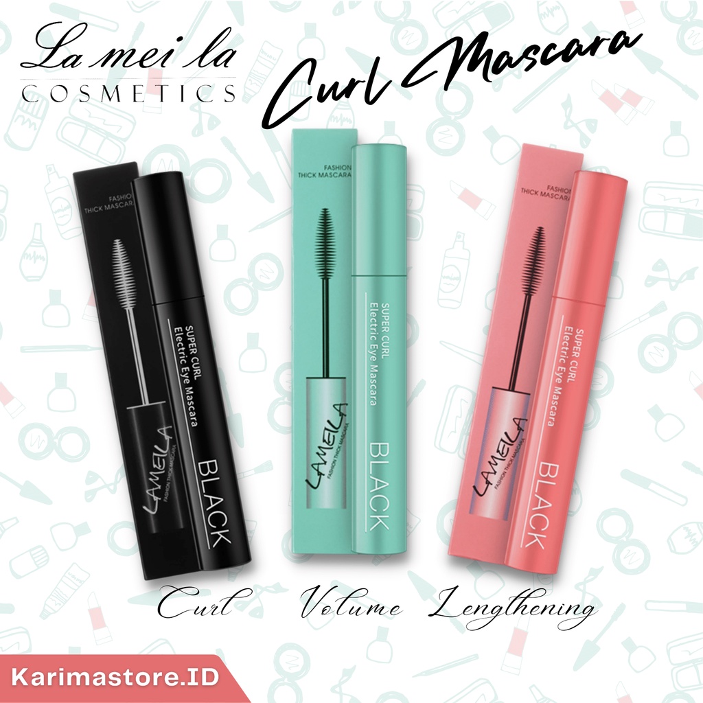 [Original] Maskara Lameila Super Curl Mascara Tebal /Maskara/La Meila mascara/ Maskara Lameila/Kosmetik mata