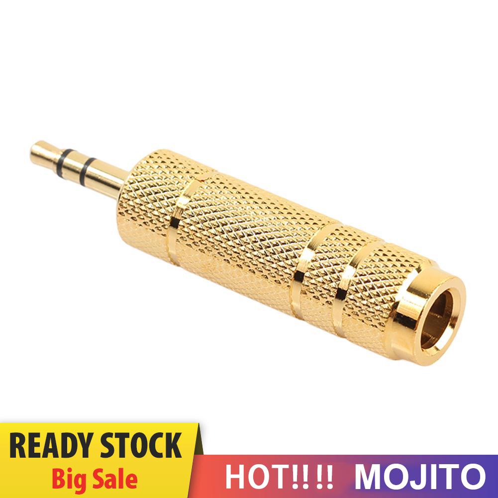 Mojito Adapter Konektor Microphone Audio 6.35mm Female Ke 3.5mm Male