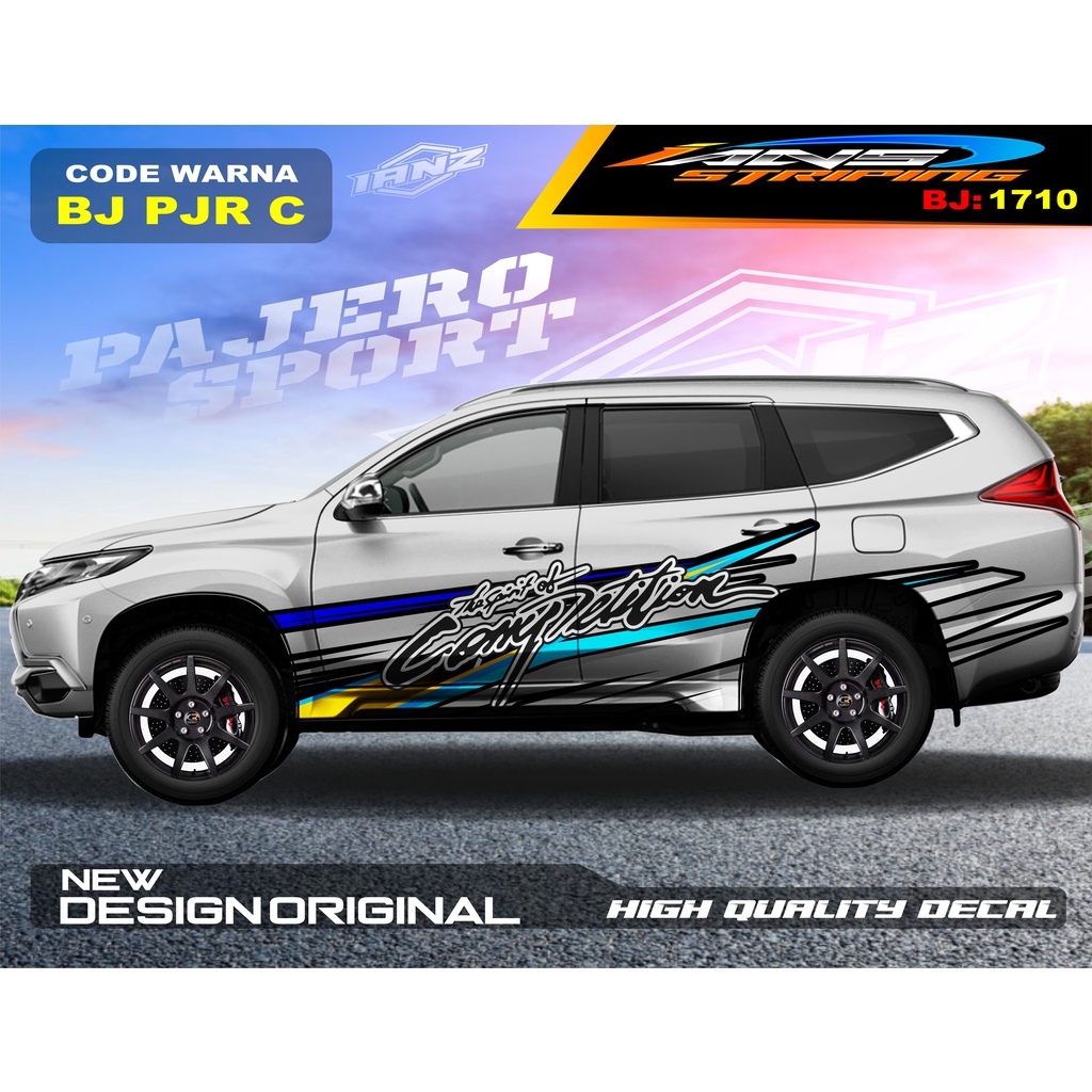 STICKER MOBIL PAJERO FORTUNER / STIKER MOBIL GRAND LIVINA / VARIASI STIKER PAJERO / STIKER MOBIL