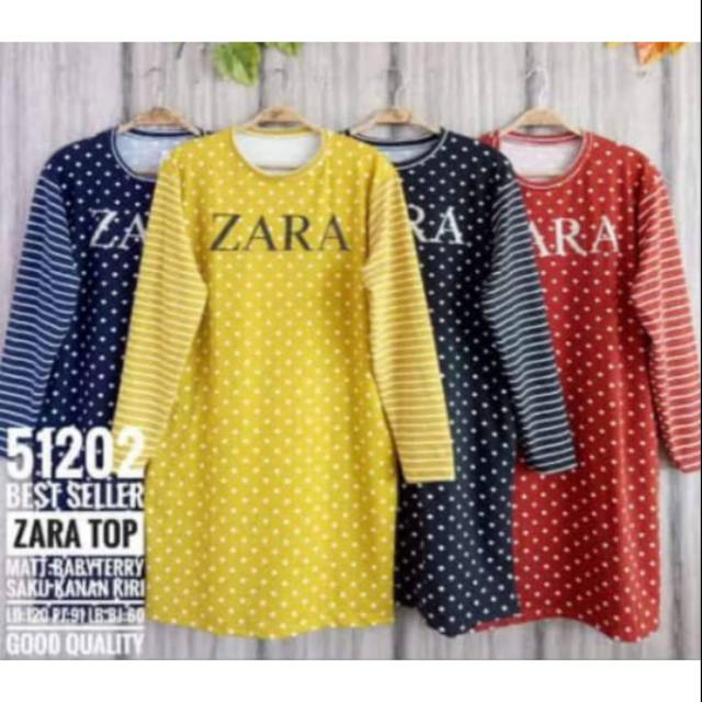 Tunik Zara Polkadot Jumbo Ld 120