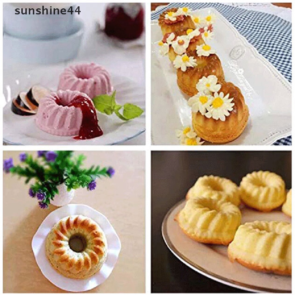 Sunshine 12pcs / set Cetakan Jelly / Pudding / Cupcake / Muffin / Donat Bahan Silikon