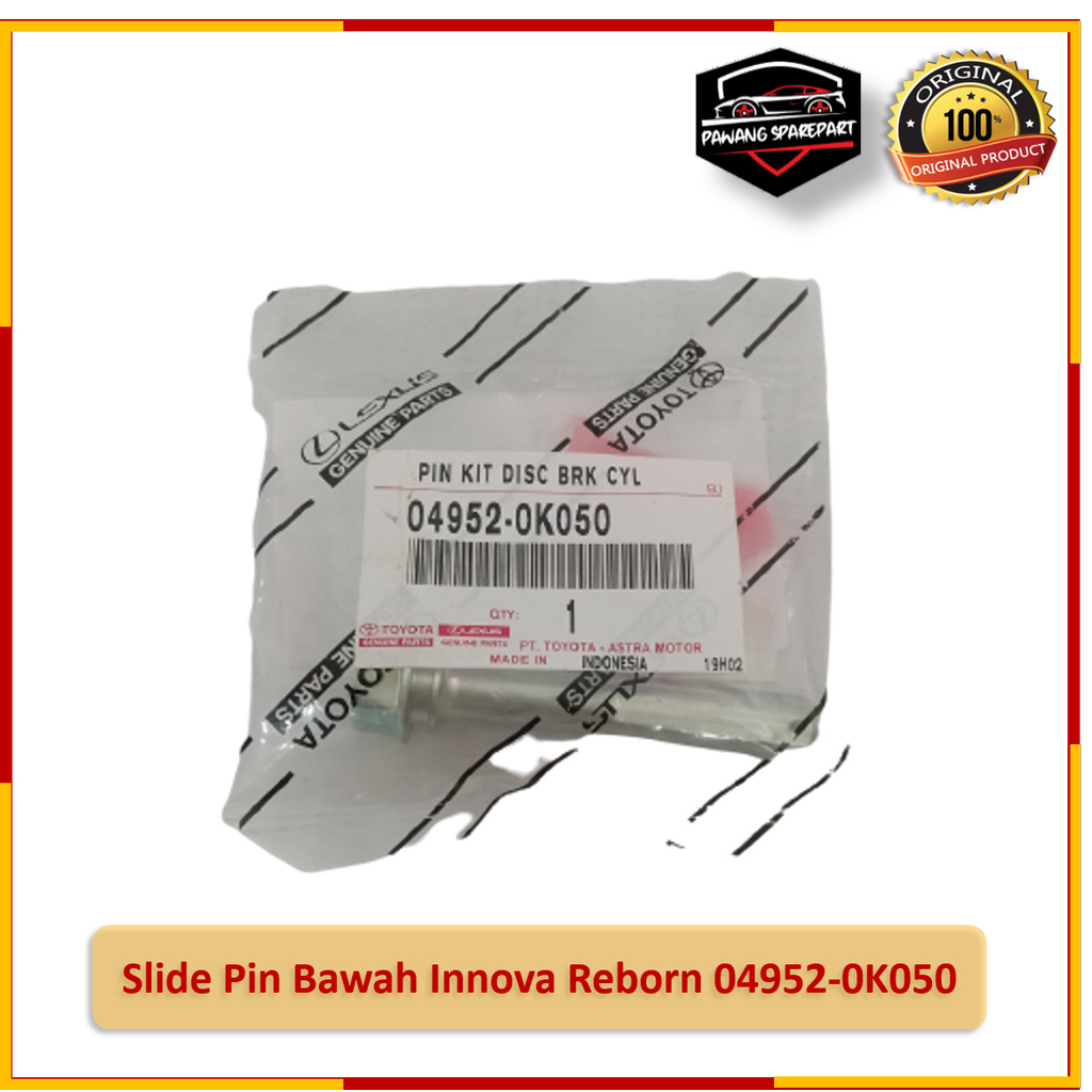Slide Pin Bawah Innova Reborn 04952-0K050