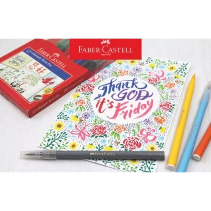 

FABER CASTELL CALIGRAPHY BRUSH PEN 12 WARNA