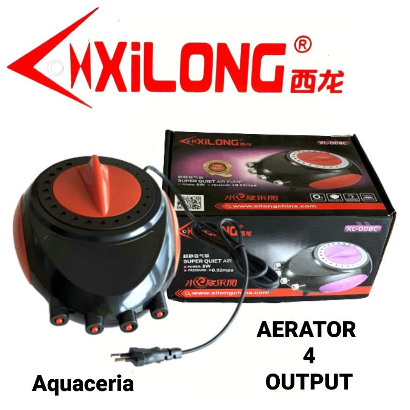 XILONG XL 008C AERATOR 4LUBANG AQUARIUM