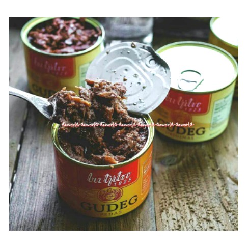 Bu Tjitro 1925 Gudeg Original 210gr Gudeg Pedas Gudek Kemasan Kaleng Siap Saji Makan Sarden Gudeg Jogja Bu Titro