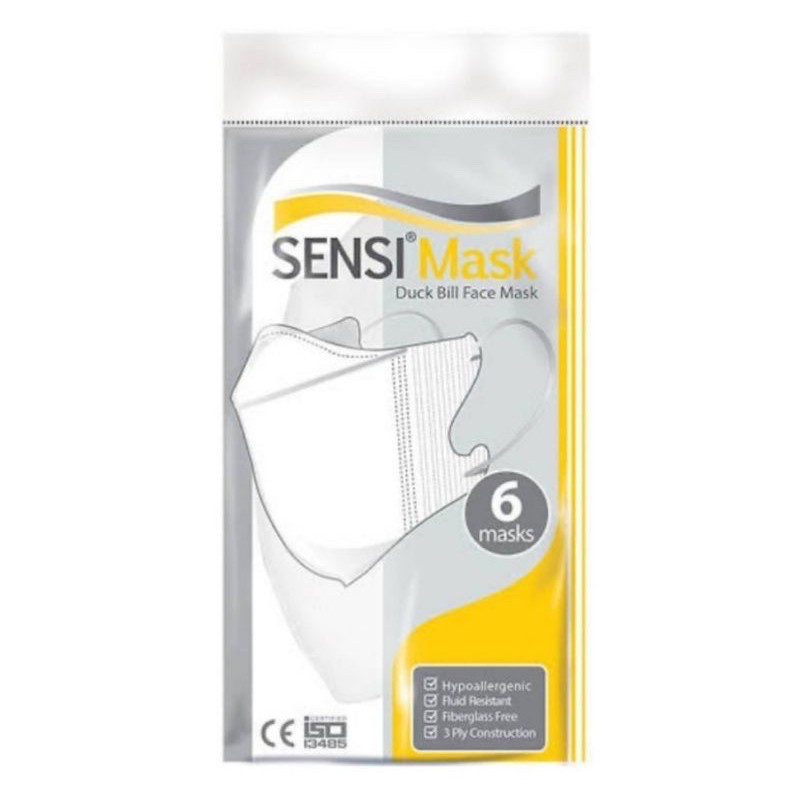 Masker Sensi Duckbill Sachet isi 6 pc Original 100% ( BUKAN REPACK)