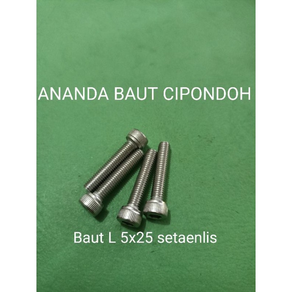 Baut L 5x25 setaenlis