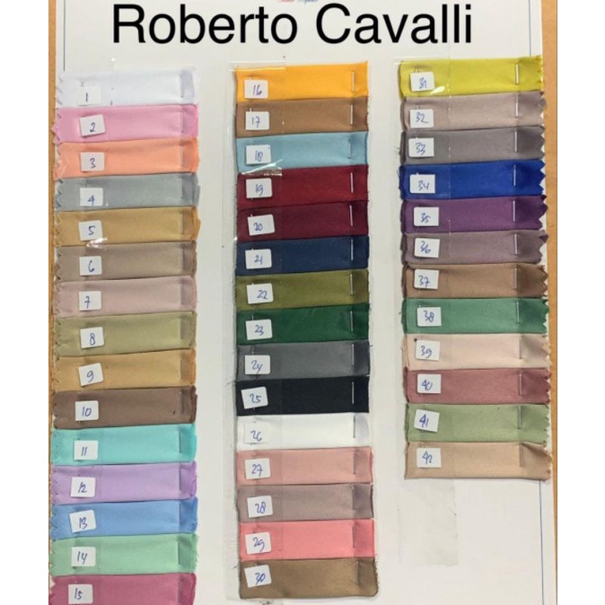 SATIN ROBERTO CAVALI, silky cvali (rollan)