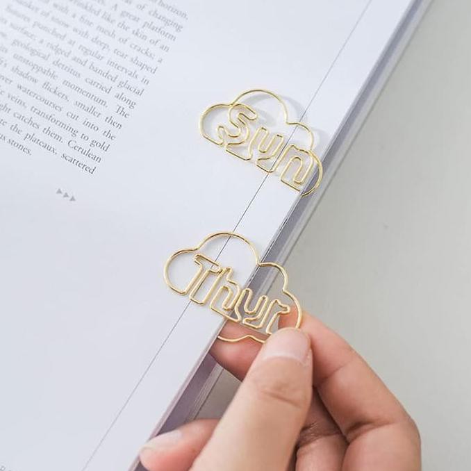 

BEST SELLER Paling Terlaris Days Of The Week Deco Paper Clip Pembatas Kertas TERJAMIN