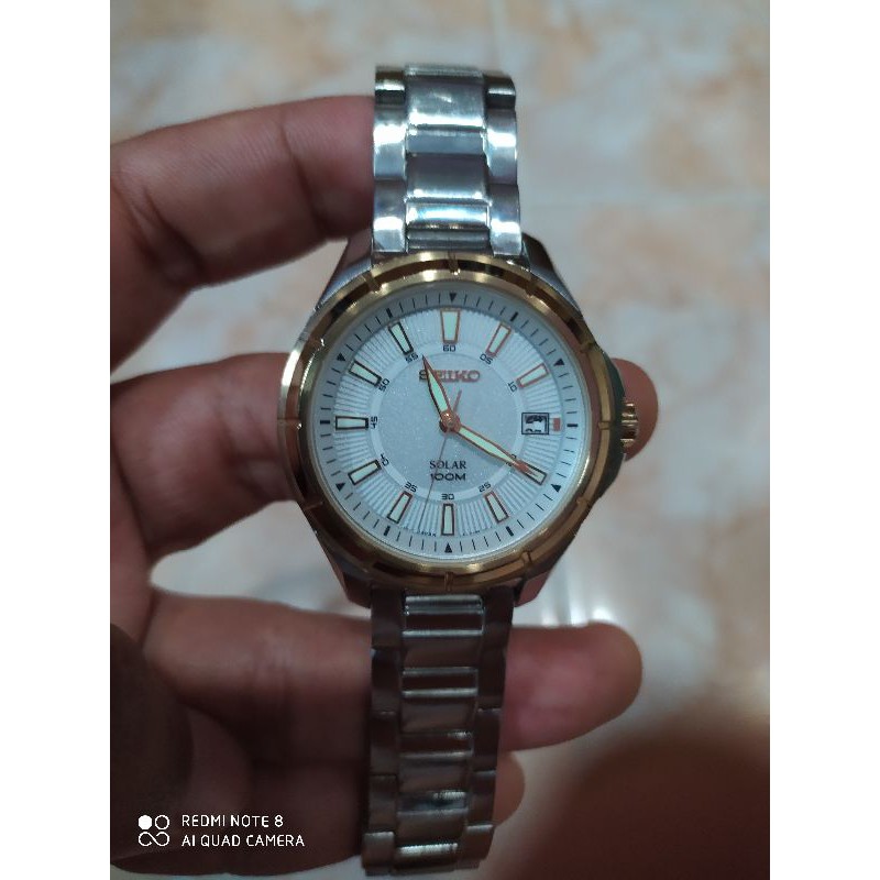 Seiko Solar SNE084P1 Mulus Original