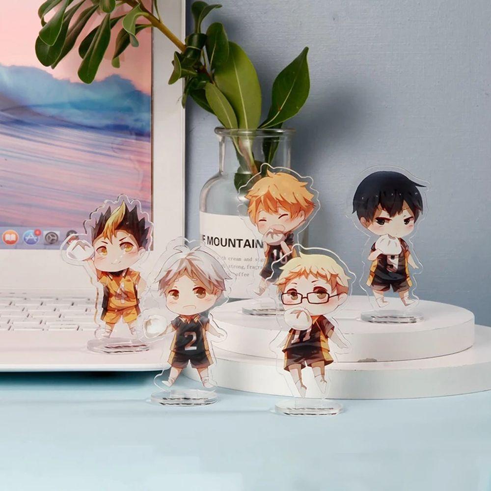 Lanfy Plat Model Akrilik Hadiah Anak Karakter Anime Dekorasi Meja Tokoh Anime Figure Model Ornamen Stand Akrilik