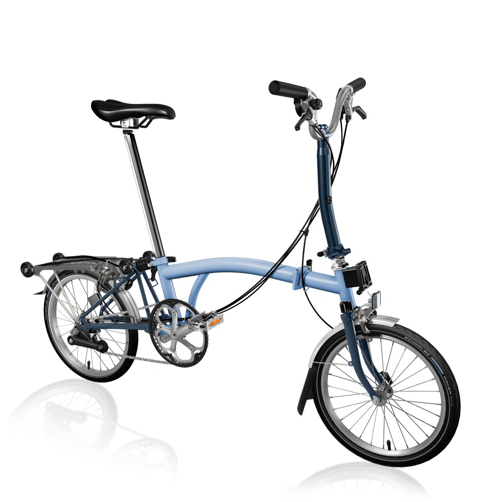 SEPEDA LIPAT BROMPTON M6R - CLOUD BLUE/TEMPEST BLUE