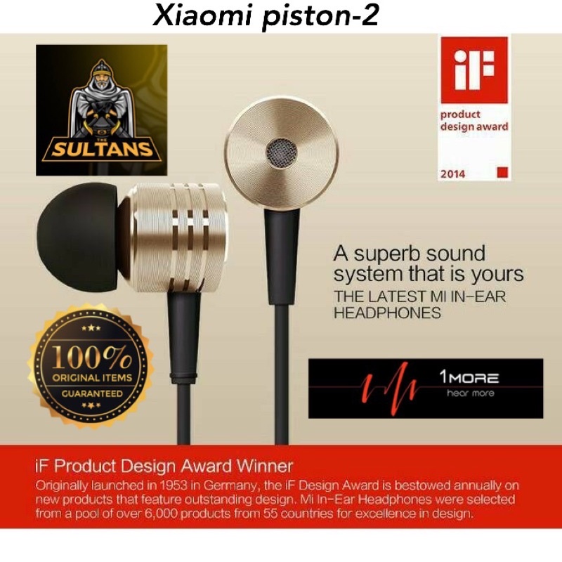 PROMO HANDSFREE XIAOMI PISTON 2 ORIGINAL FOR REDMI SMARTPHONE JACK 3.5MM EARPHONE ANDROID UNIVERSAL