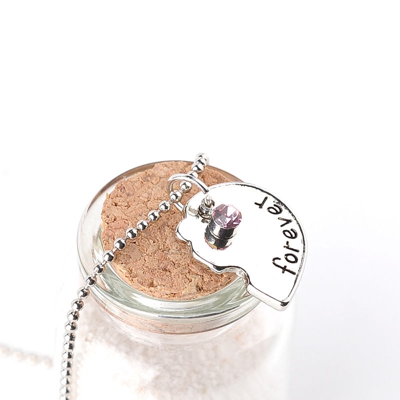 Pacar Madu Mosaic Kalung Mahasiswa Perempuan Korea Simple Love Letter Persahabatan Pendant Suster kl