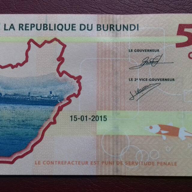 Uang asing 500 franc burundi