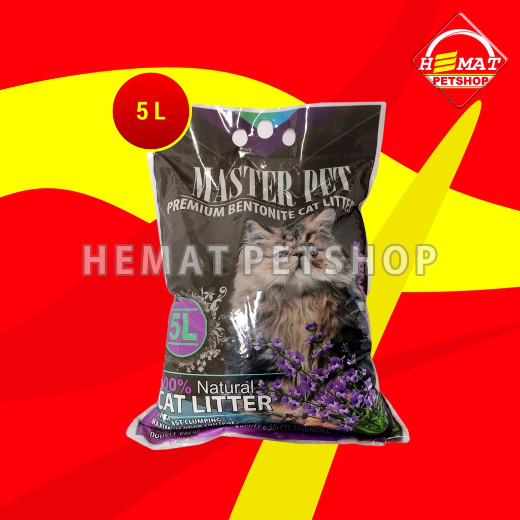 Pasir Kucing wangi Gumpal Clumping Master 5 Litter