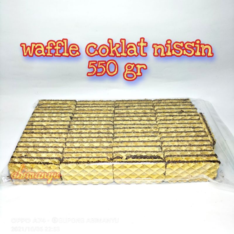 

waffle coklat nissin 550 gr