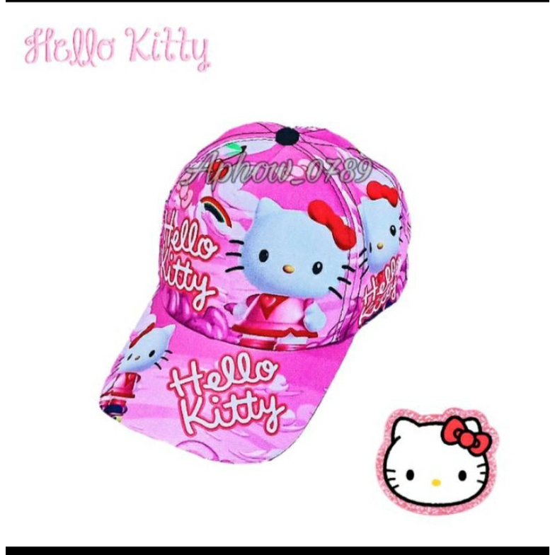Hellokity 2in1 tas SLempang waistbag anak topi printing