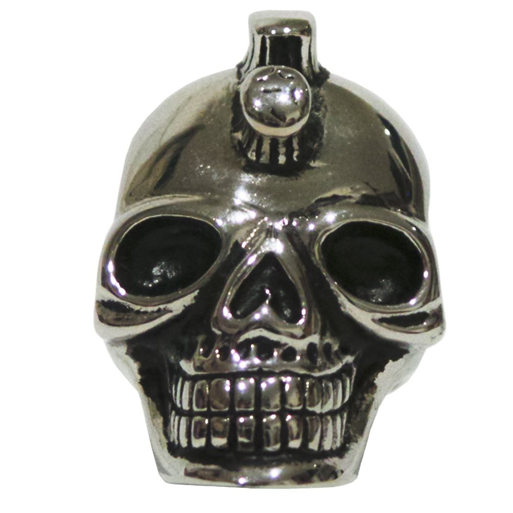 Cincin Tengkorak Murah Skull Ring Titanium Punk Head Silver Ring Big Sale