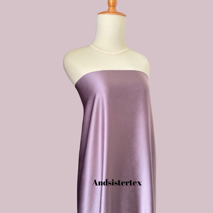 Dasar Kain Satin Maxmara Warna Ungu Taro