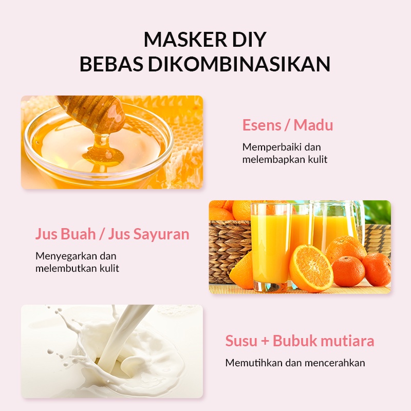 ✨ AKU MURAH ✨ BIOAQUA DIY Compressed Facial Face Mask isi 50 Pcs &quot;PEACH&quot; Sekali Pakai BPOM