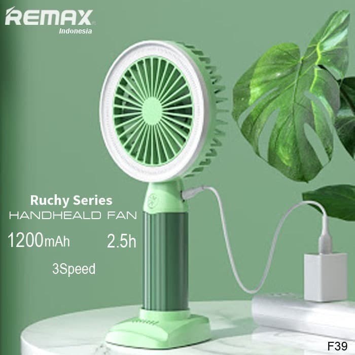 Remax Ruchy F39 Handheld Fan - Kipas Angin Mini - Kipas Angin Noiseless