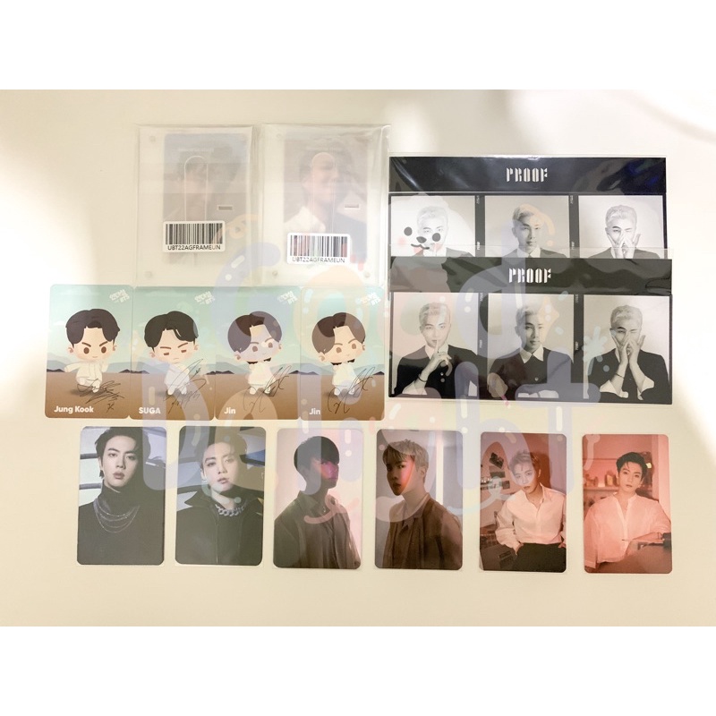BTS PHOTOCARD PC LUCKY DRAW LD PWS SOUNDWAVE SW M2U ALBUM PROOF STANDARD POB WEVERSE TRYPTICH  3 CUT