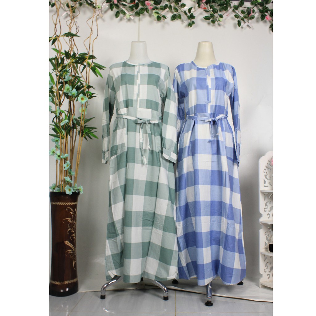 Gamis VIANKA katun jepang size M L XL baju busana muslim wanita terbaru