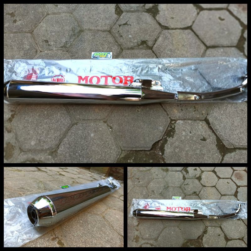 knalpot standart honda astrea grand legenda merk NTD knalpot astrea grand legenda model original