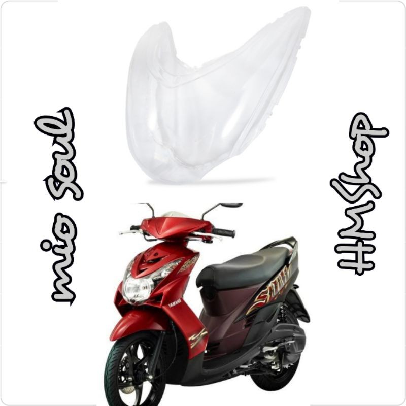 kaca lampu depan mio soul mika lampu depan mio soul lama