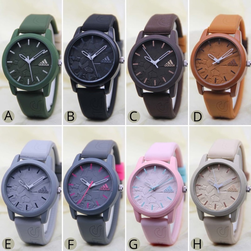 Best Seller Jam Tangan Adidas Rubber Pria/wanita (UNISEX)Casual Analog