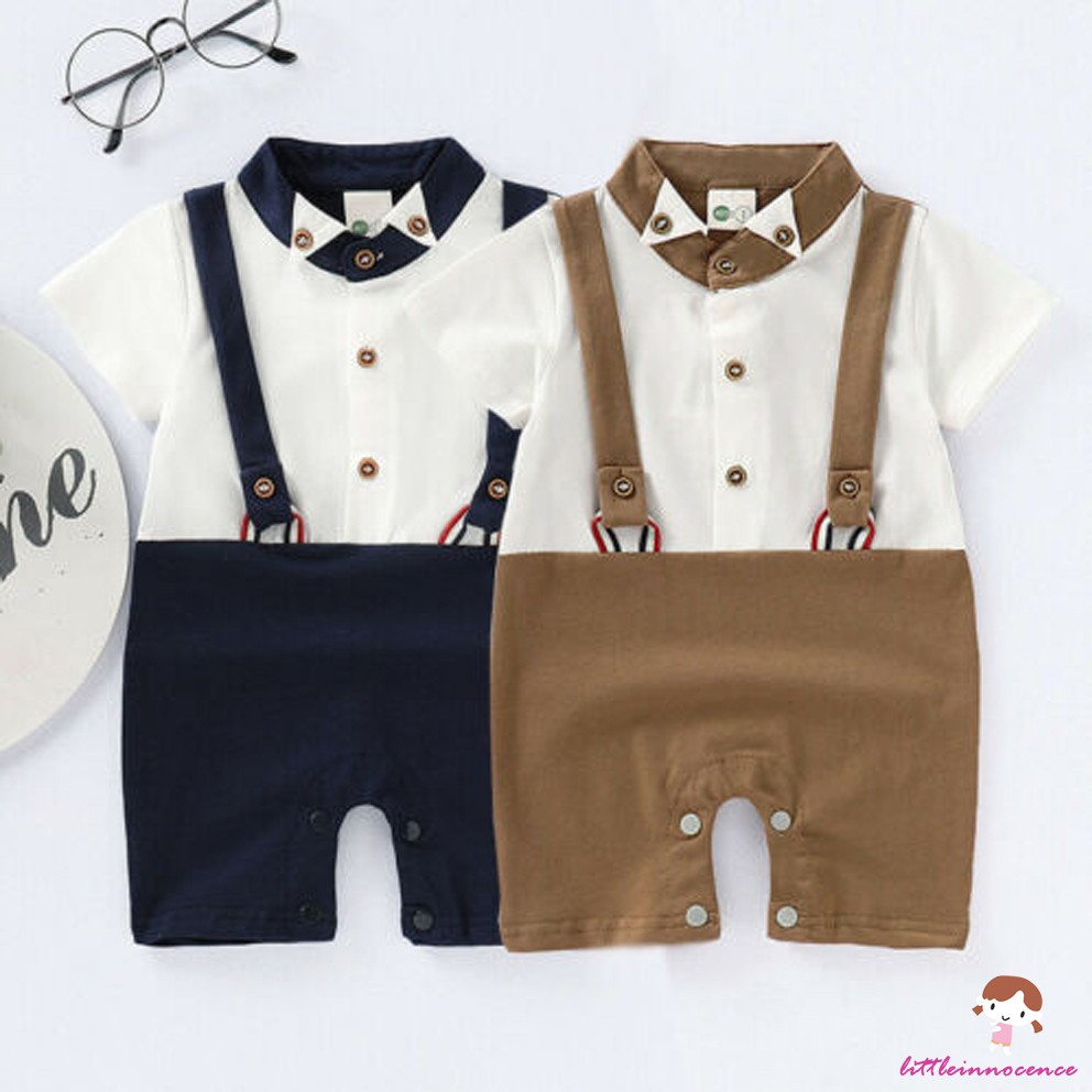 baby boy gentleman romper