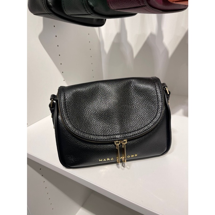 Tas Wanita Mj Mini Groove Leather Messenger Bag Black Barang Bagus