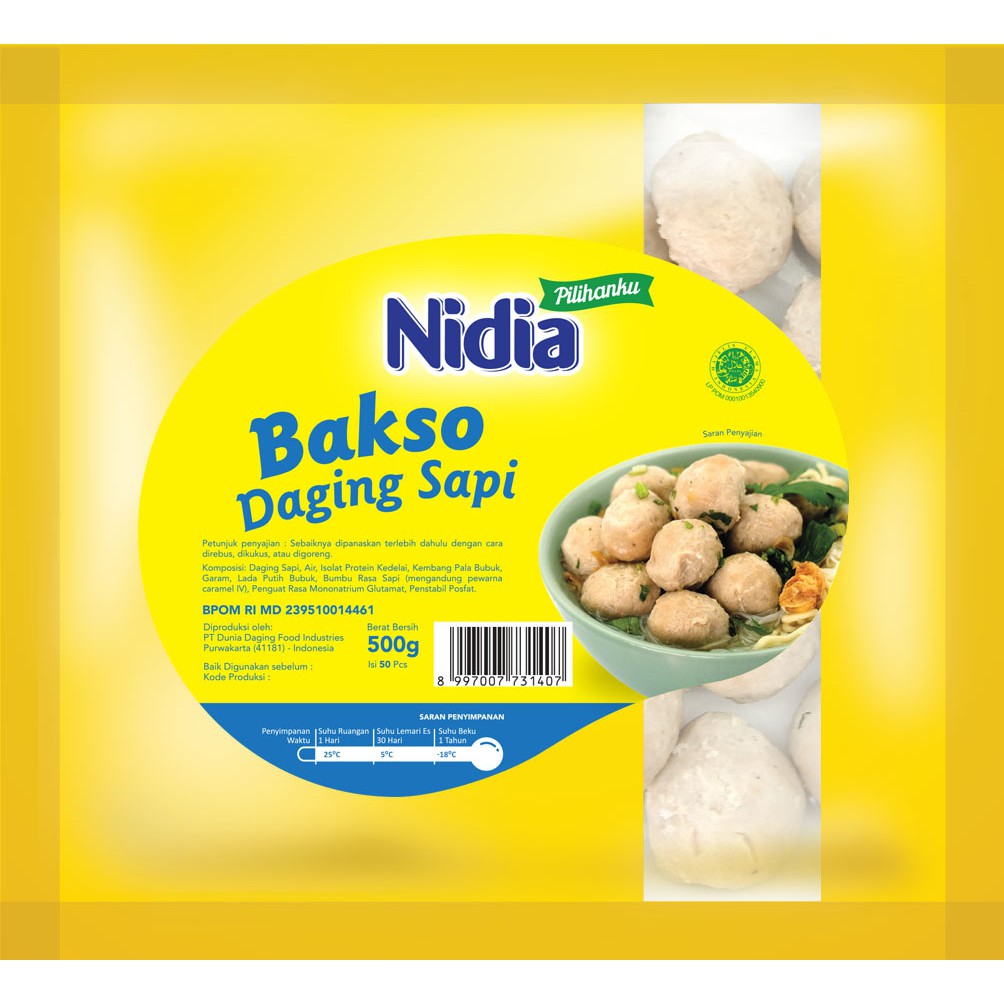 

Nidia Bakso Ayam 500 gram