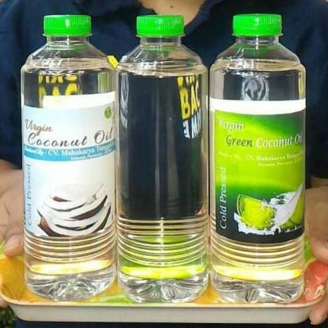 

VCO A-GREEN 1 liter - VIRGIN COCONUT OIL - 1000ml - Herbal - Sehat