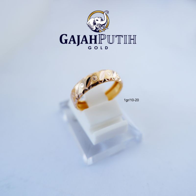 1gr Cincin Model Bangkok Batik Emas Asli KodeO1101020