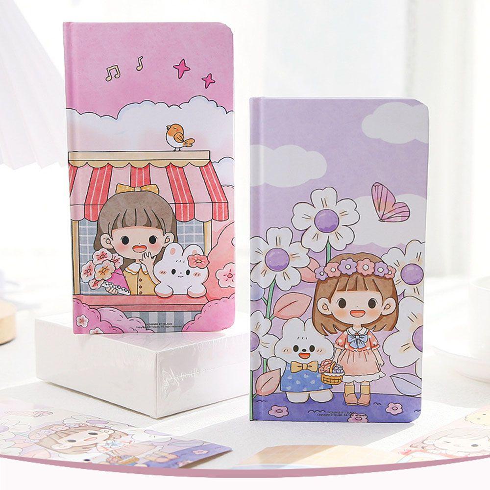 Buku Catatan Motif Kartun Bunga Untuk Anak Perempuan