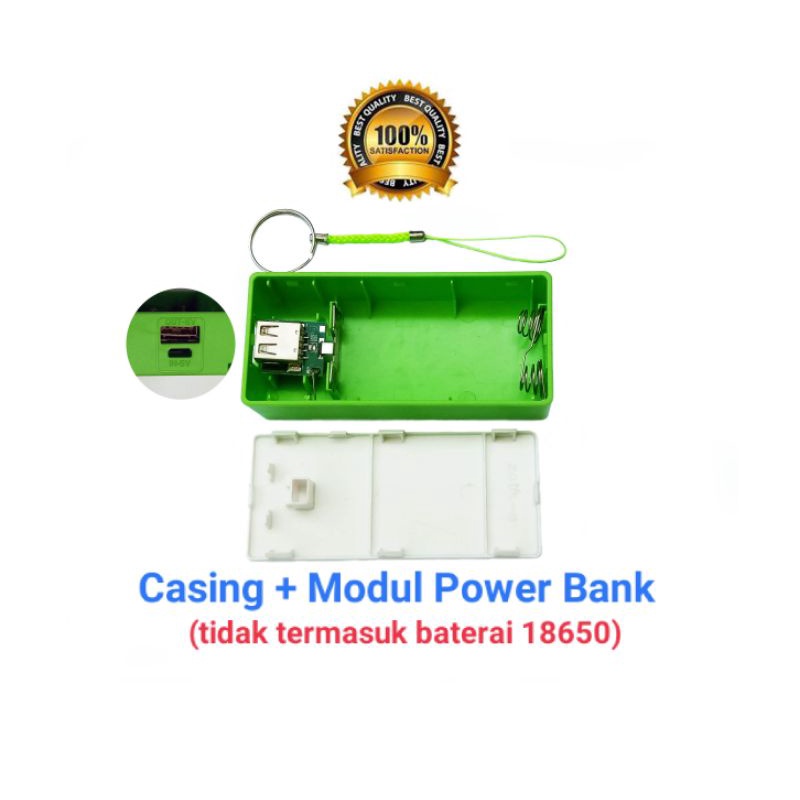 Casing Power Bank DIY 2 slot baterai 18650