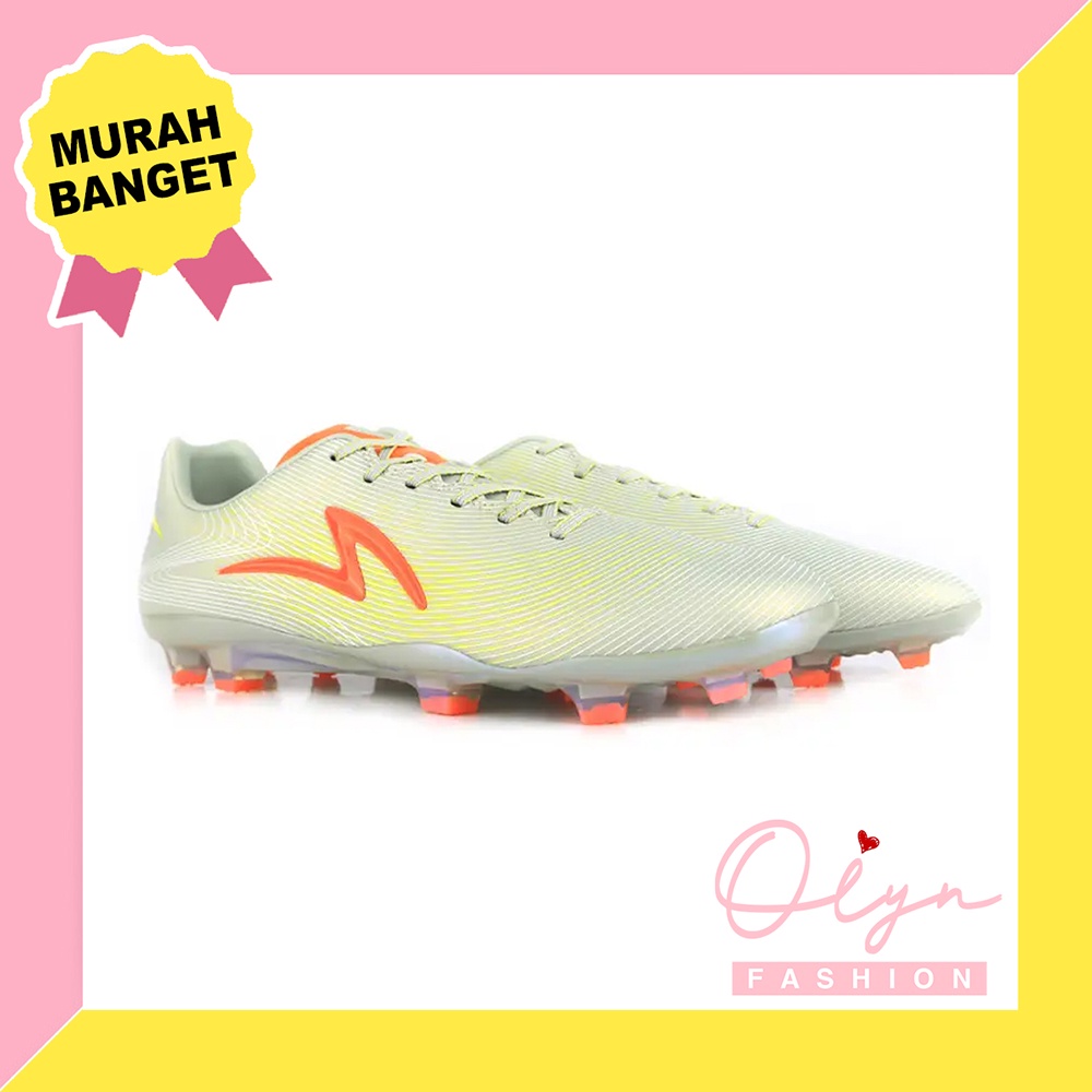 Sepatu Sepakbola Specs LS ULTRA FG META CRUSH - ETHER GREY SHOCKING ORANGE