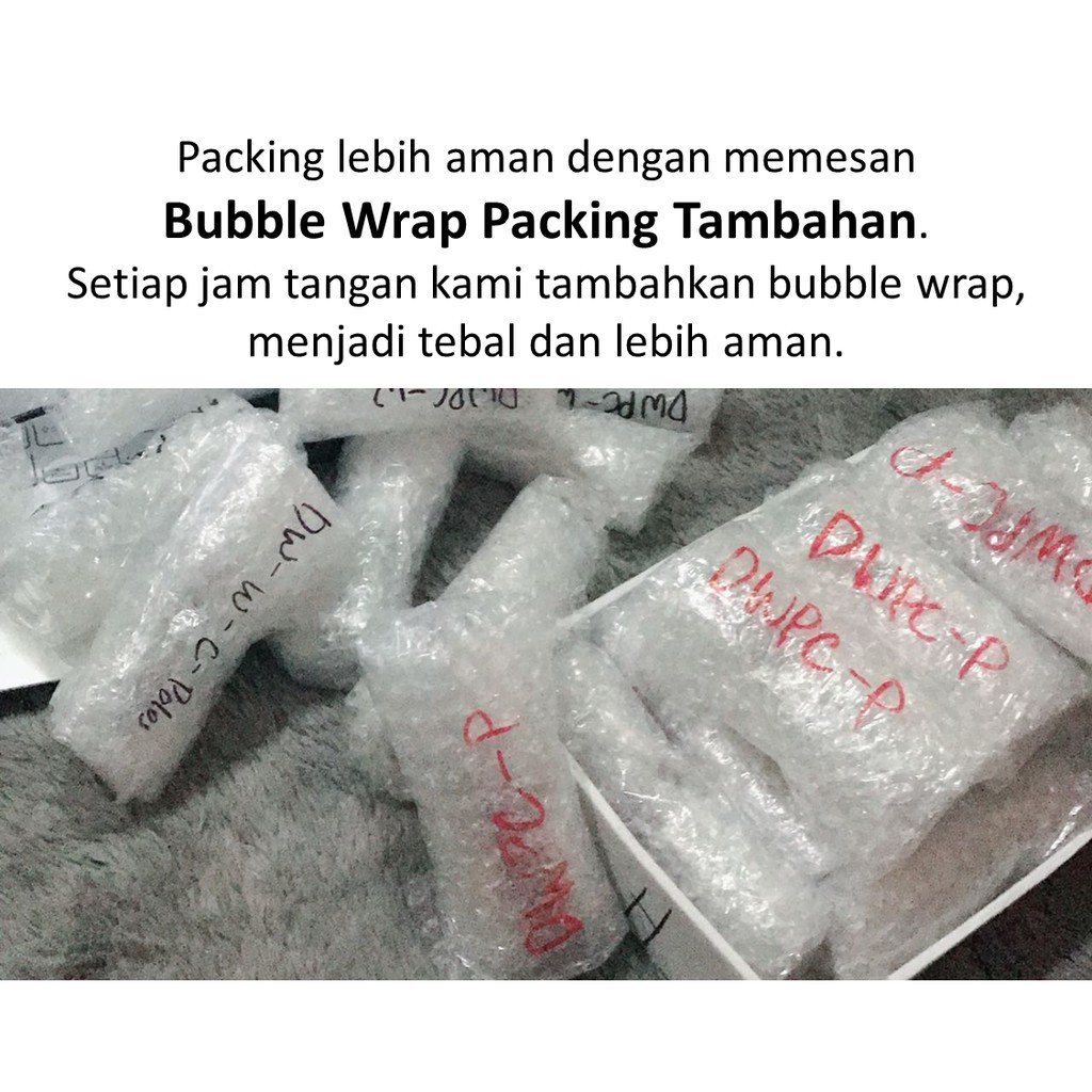 

ID 1D [GI] Dari JKT Jakarta - BAYAR DITEMPAT - Bubble Wrap Packing Tambahan Jam Tangan