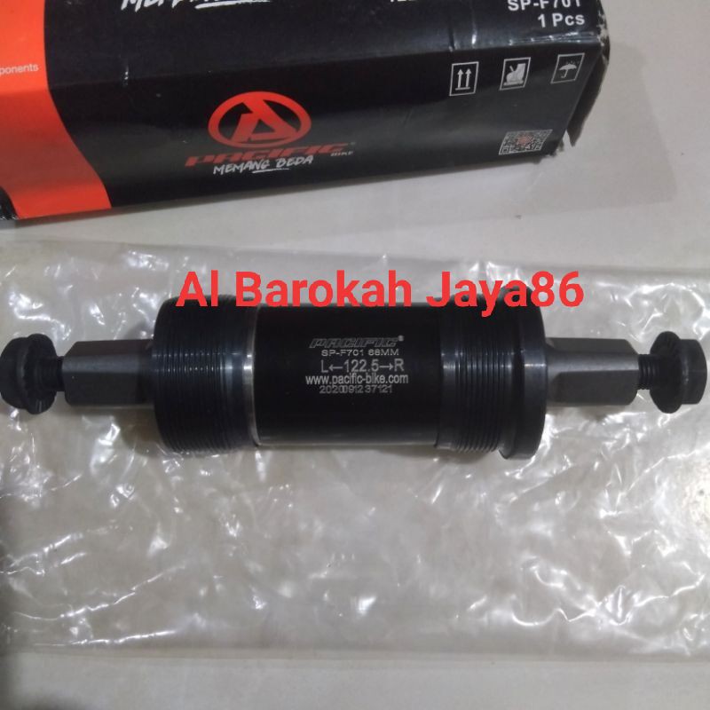 Bottom Bracket pacific Kotak BB Kotak As Crank Bearing 122.5 buat sepeda mtb,minion,lipat,ferdrat
