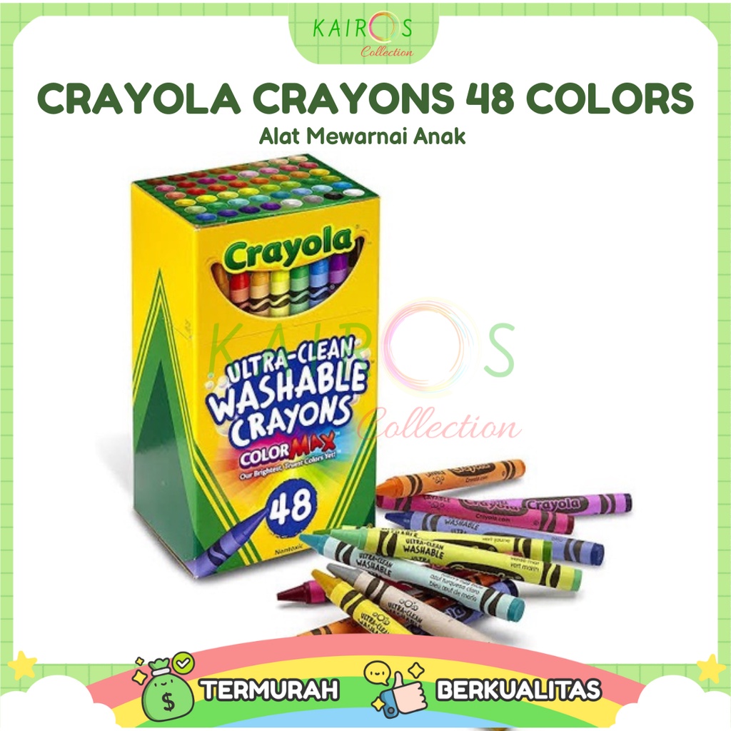 Crayola Crayons 48 Colors Alat Warna Anak