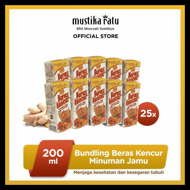 

DISKON TERBATAS !!! [MUSTIKA RATU] BERAS KENCUR 200ML MINUMAN KESEHATAN 25PCS TERLARIS